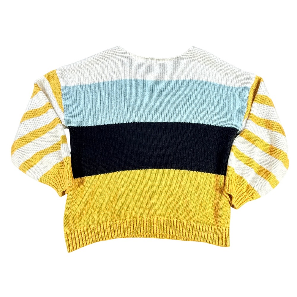 Coco + Jaimeson Sweater Womens S Multicolor Colorblock Striped Knit Pullover - Picture 3 of 6